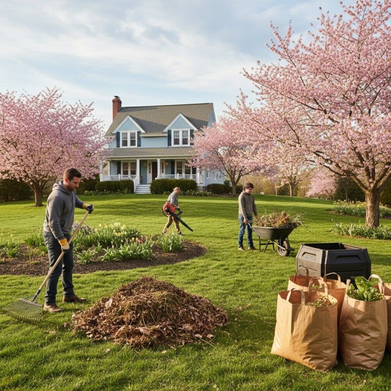 Spring Lawn Cleanup